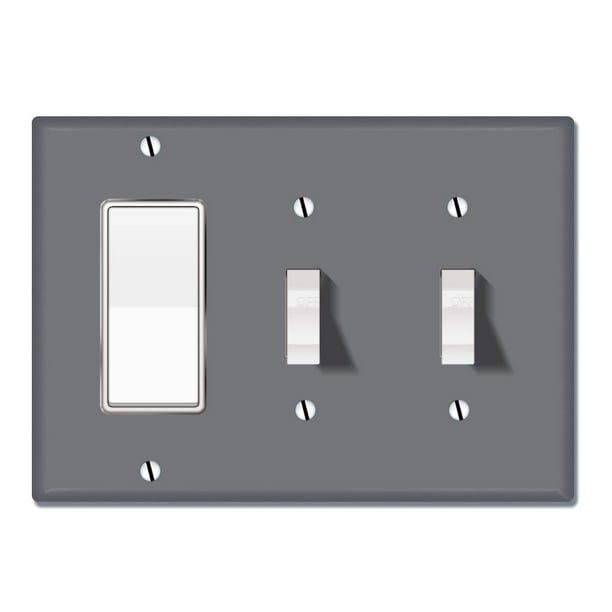 WIRESTER 3-Gang Solid Mint Green 1-Gang Decorator and 2-Gang Toggle Light Switch Plate/Wall Plate Cover WIRESTER 3-Gang Solid Mint Green 1-Gang Decorator and 2-Gang Toggle Light Switch Plate/Wall Plate Cover